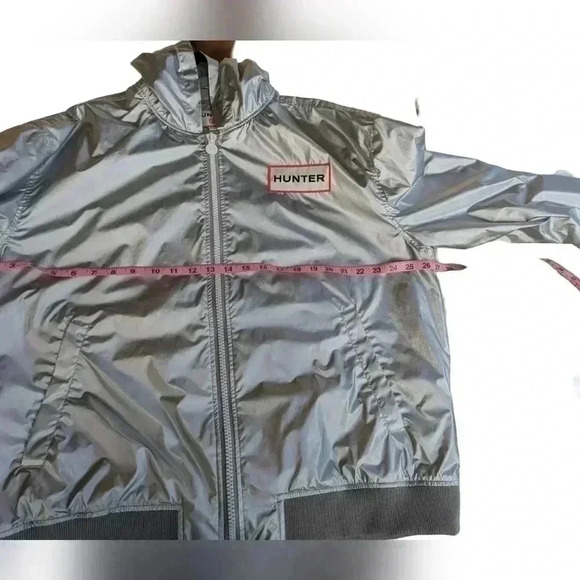 Hunter for Target Women's Sliver Full-Zip-Up Lightweight Hooded Rain Jacket XL - Picture 5 of 7